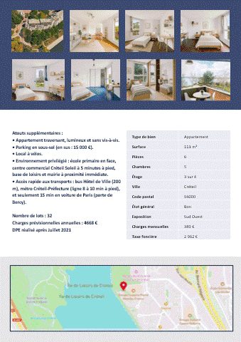 annonce2b Affiche vente ou location immobilière — Anderias Digital