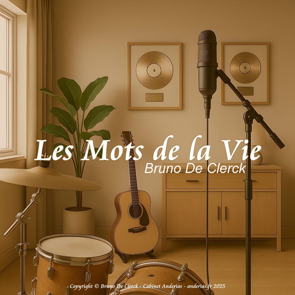 pochettealbum Album complet : Les Mots de la Vie - 12 titres - Bruno De Clerck — Anderias Digital